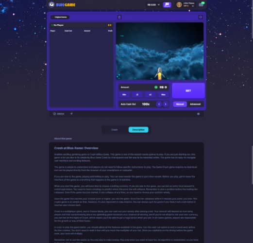 Blue Game - Blockchain Casino Crash Game screenshot 4