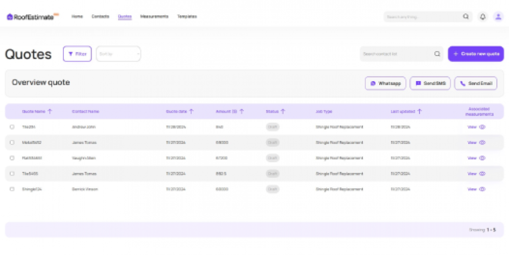 RoofEstimate - SaaS Estimation Tool screenshot 3