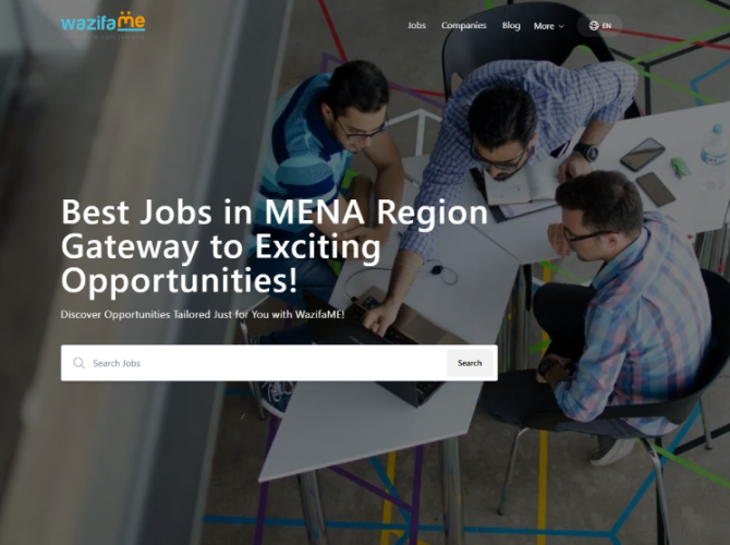 Wazifame - MENA Region Job Platform screenshot 1