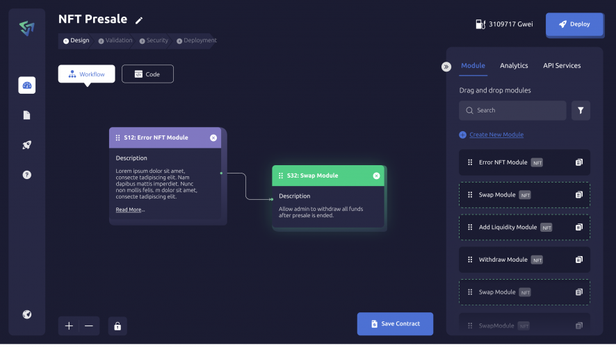Accelchain website and Product screenshot 1