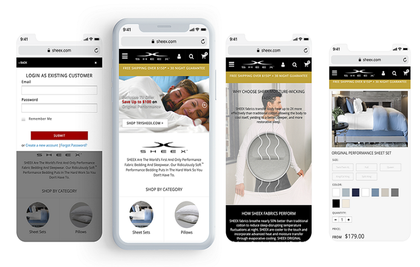 SHEEX Enhances The Mobile Customer Experience With New Progressive Web App (PWA) screenshot 2