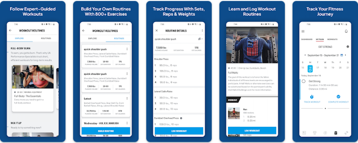 Map My Fitness Workout Tracker screenshot 1