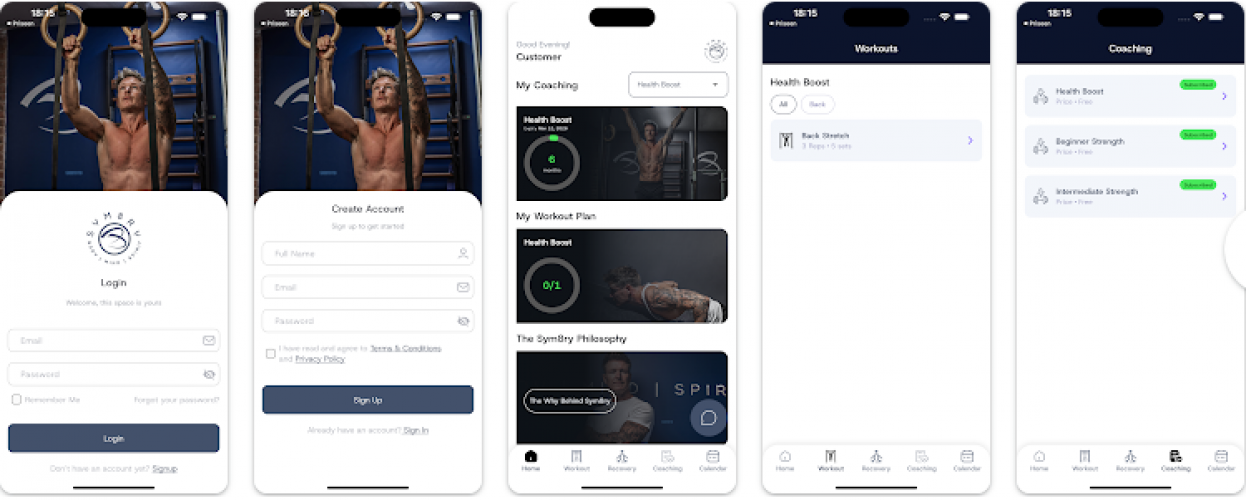 SYM8RY - Website, Mobile Application & Marketing screenshot 1