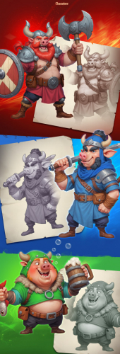 PIGGY PUFF (Slot Game Art) screenshot 3