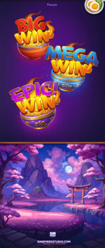 SHIBA Lucky Noodels (Slot Game Art) screenshot 1