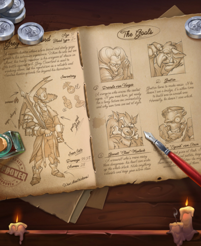 GRIMHUNT | slot game art & animation screenshot 2