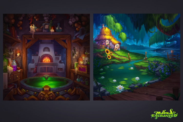 MAVKA ENCHANTED | slot game art & animation screenshot 4