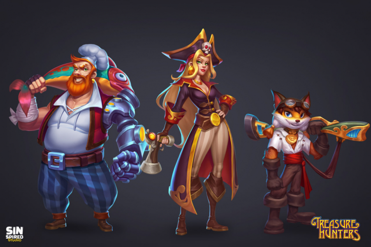 TREASURE HUNTERS | game art & animation screenshot 2