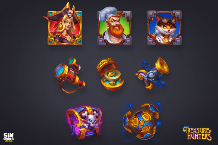 TREASURE HUNTERS | game art & animation screenshot 1