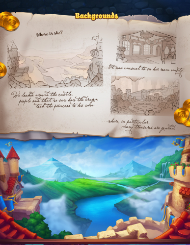 BRAVE KNIGHT | slot game art & animation screenshot 1