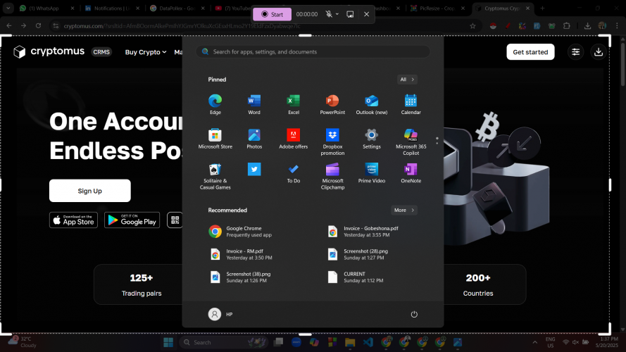 Crypto Payment Gateway System Profile screenshot 1