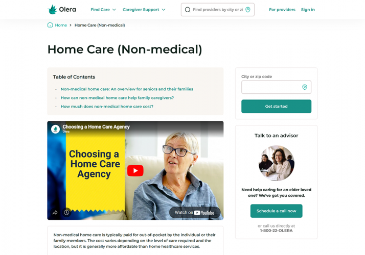 Ruby on Rails app for an elder care startup screenshot 2