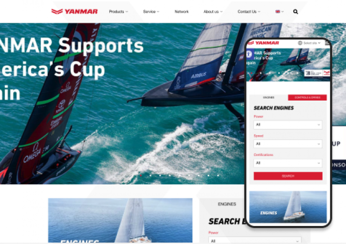 Web Development for engine manufacturer screenshot 1