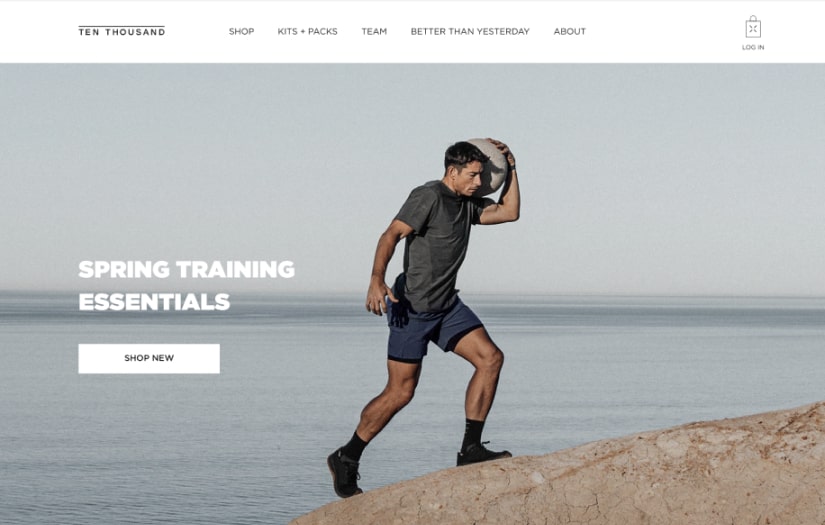 E-Commerce Site for Athletic Wear Brand screenshot 1