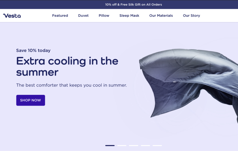 Shopify Custom Store For Sleeping Product screenshot 1