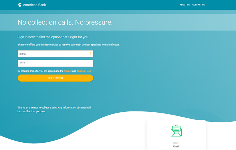 Virtual Debt Collection Platform screenshot 1