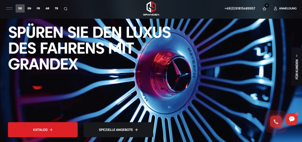 Website Development for Luxury Car Sales screenshot 2