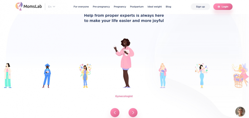  Development of a parenting blog on WordPress screenshot 1