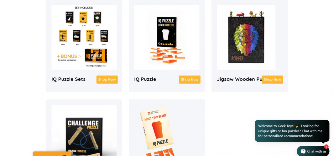 Development of an Online Store for Designer Puzzle screenshot 2