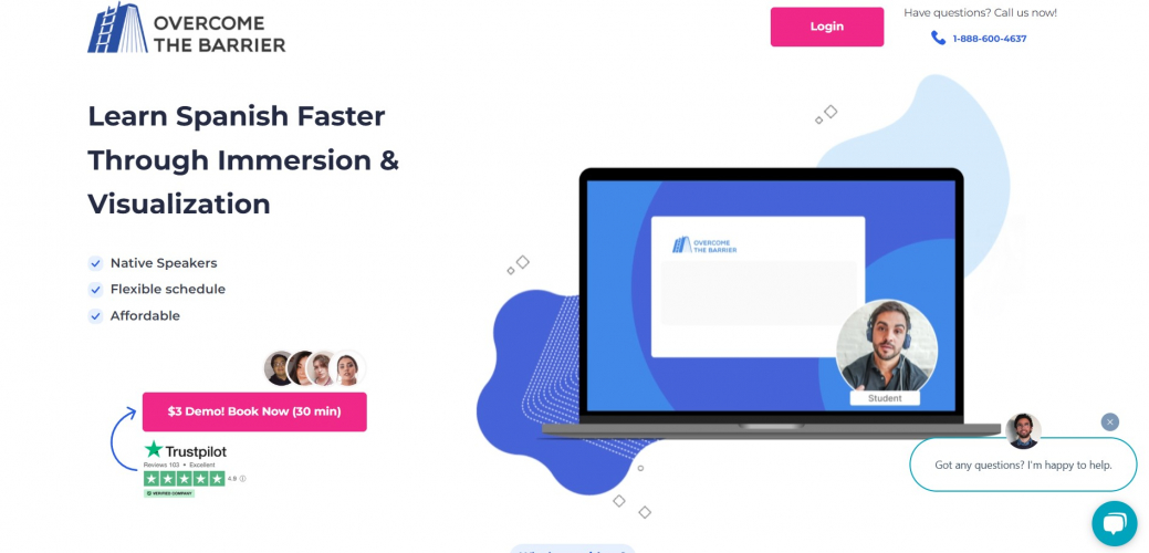  Development of a Landing Page for Learning Spanish screenshot 2