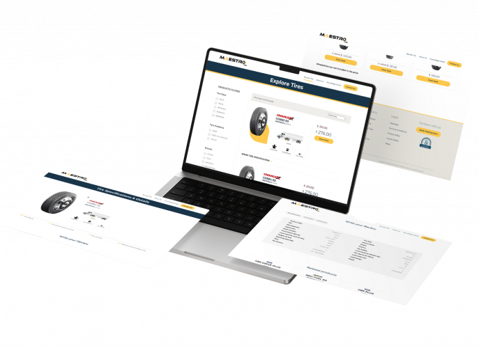 Maestro Tire Combines B2B & B2C eCommerce. screenshot 1