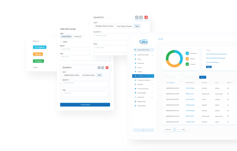 CRM SYSTEM FOR INSURANCE COMPANY screenshot 1