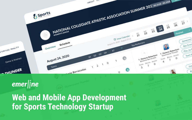 6-8 Sports - Web and Mobile App Development for Sports Technology Startup screenshot 1