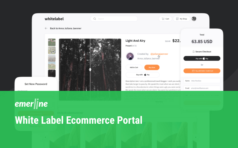 White Label Ecommerce Portal - for Producers of Digital Goods screenshot 1