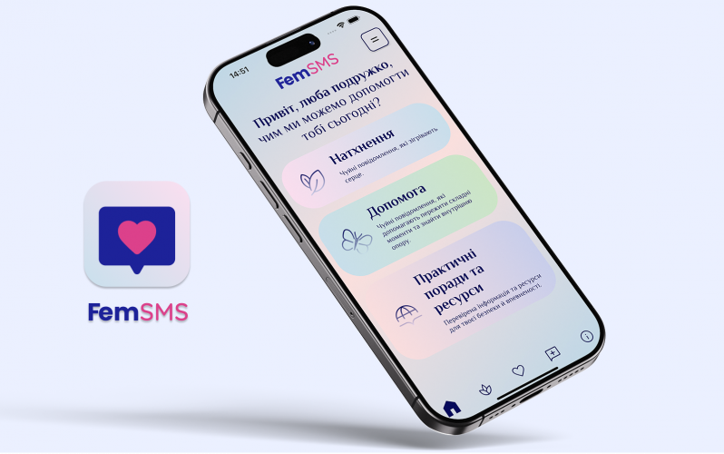 FemSMS – iOS & Android Mobile Application screenshot 1
