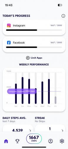 StepUnlock – iOS & Android Productivity & Wellness App screenshot 4