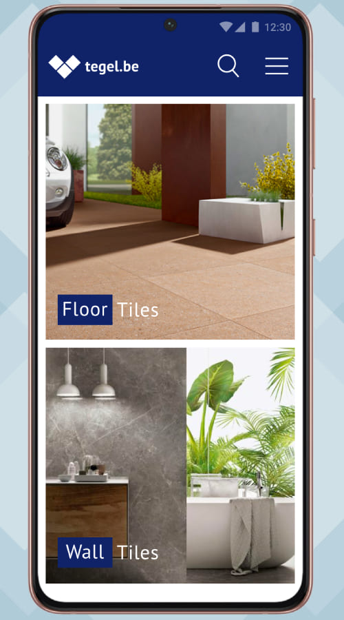 Tegel.be designer AR app screenshot 2