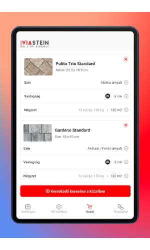 Viastein app - AR Flooring/Fences/Stairs/Walls screenshot 1