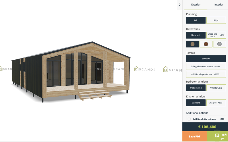 SCANDI. 3D Configurator for houses screenshot 1