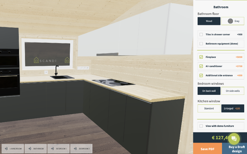 SCANDI. 3D Configurator for houses screenshot 3