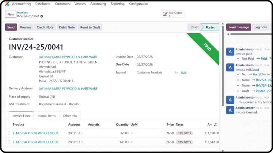 Fittingo - Accurate payment tracking for better cash flow control screenshot 4