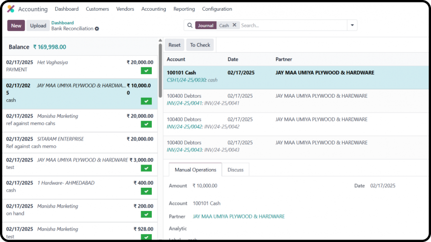 Fittingo - Accurate payment tracking for better cash flow control screenshot 2