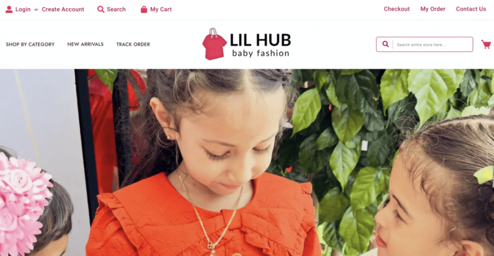 E-commerce website developed for Lilhub fashion  screenshot 1