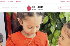 E-commerce website developed for Lilhub fashion 