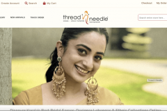 E-commerce website developed for Thread n needles
