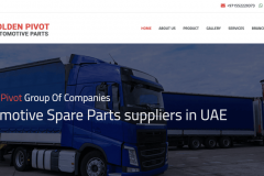 website developed for spare parts company | Goldenpivot 