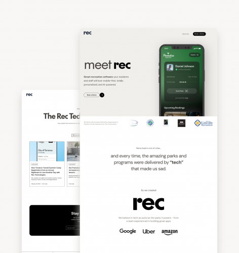 Rec Technologies: Website Design and Development screenshot 1