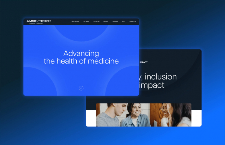 Medenterprises: Elevating healthcare with a fresh new website screenshot 1