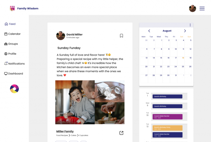 Family Wisdom - A Social Network for Families screenshot 1