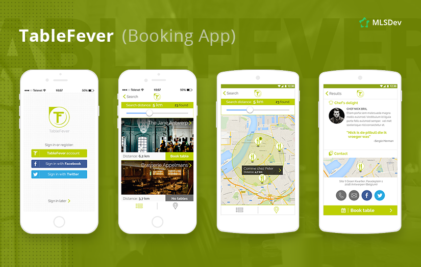 TableFever (MVP) screenshot 1