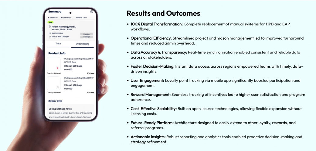 Digital Transformation for HPB and EAP Programs at Holcim South Asia Services screenshot 1