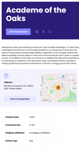 Web Development for School Association (NAIS) screenshot 3