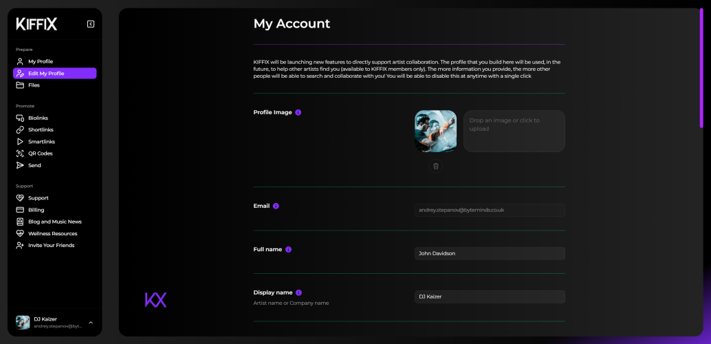 Custom Frontend Dev & Design for Digital Creative Tool for KIFFIX screenshot 2