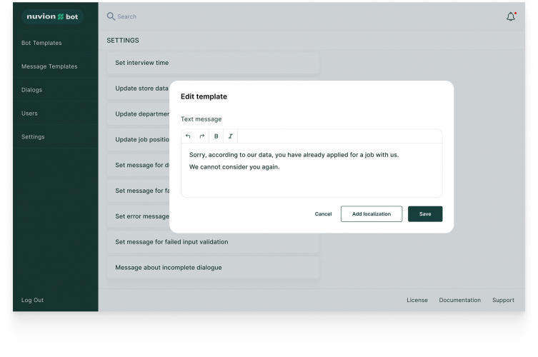 Web-Based Chatbot for Automation screenshot 2