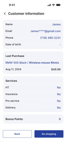 Mobile Front Office App screenshot 1