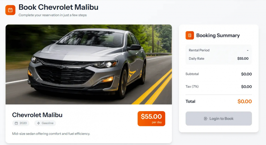 Rent A Car - Full-Stack Car Rental Management Platform screenshot 2